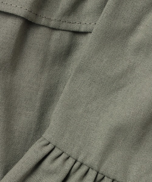 b・ROOM（ビールーム）の「ロングティアードスカート（スカート・キッズ・オフホワイト/モスグリーン/ブルー・120cm/130cm/100cm/110cm/90cm）」の4枚目の写真