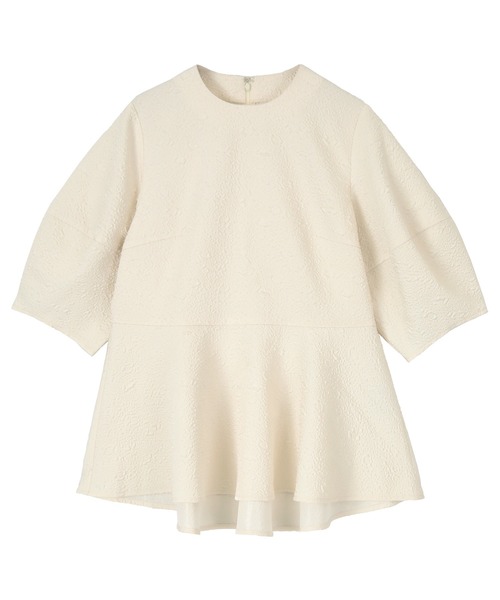 ふくれジャガードペプラムトップス（Tシャツ/カットソー）｜ur's