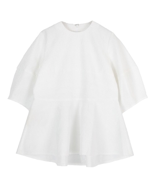 ふくれジャガードペプラムトップス（Tシャツ/カットソー）｜ur's