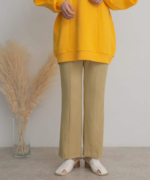 KBF（ケイビーエフ）の「サイドスリットフレアパンツ（その他パンツ・レディース・ブラック/ベージュ系その他/グリーン・ONE）」の8枚目の写真