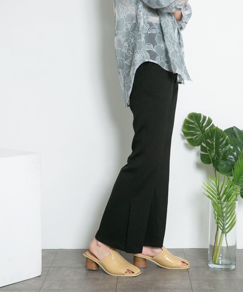 KBF（ケイビーエフ）の「サイドスリットフレアパンツ（その他パンツ・レディース・ブラック/ベージュ系その他/グリーン・ONE）」の16枚目の写真