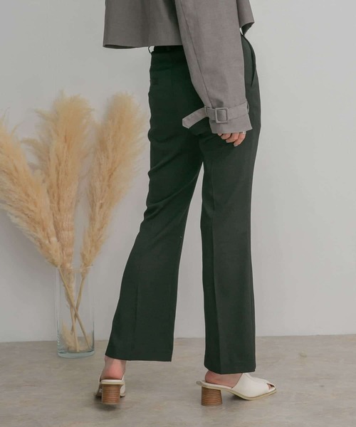 KBF（ケイビーエフ）の「サイドスリットフレアパンツ（その他パンツ・レディース・ブラック/ベージュ系その他/グリーン・ONE）」の19枚目の写真
