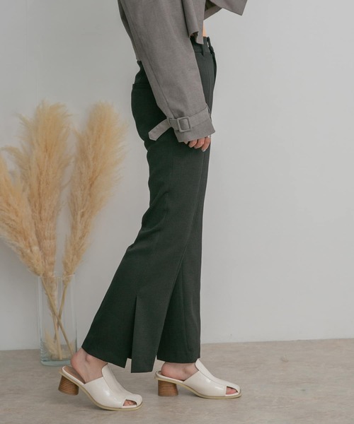 KBF（ケイビーエフ）の「サイドスリットフレアパンツ（その他パンツ・レディース・ブラック/ベージュ系その他/グリーン・ONE）」の22枚目の写真