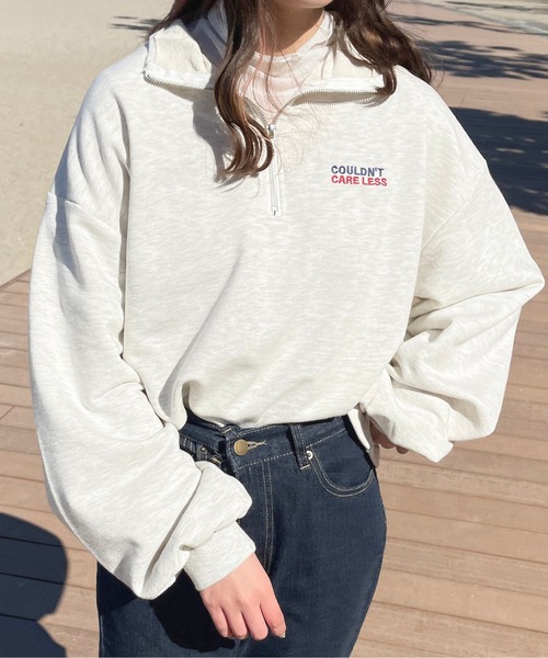 apres jour(アプレジュール)の「ハーフジップスウェット【ZOZOTOWN限定アイテム】(スウェット・レディース・ナチュラル/アイボリー/オレンジ/ブラック・フリー/X-LARGE)」の16枚目の写真