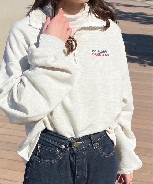 apres jour(アプレジュール)の「ハーフジップスウェット【ZOZOTOWN限定アイテム】(スウェット・レディース・ナチュラル/アイボリー/オレンジ/ブラック・フリー/X-LARGE)」の17枚目の写真