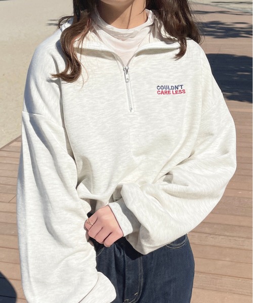 apres jour(アプレジュール)の「ハーフジップスウェット【ZOZOTOWN限定アイテム】(スウェット・レディース・ナチュラル/アイボリー/オレンジ/ブラック・フリー/X-LARGE)」の18枚目の写真