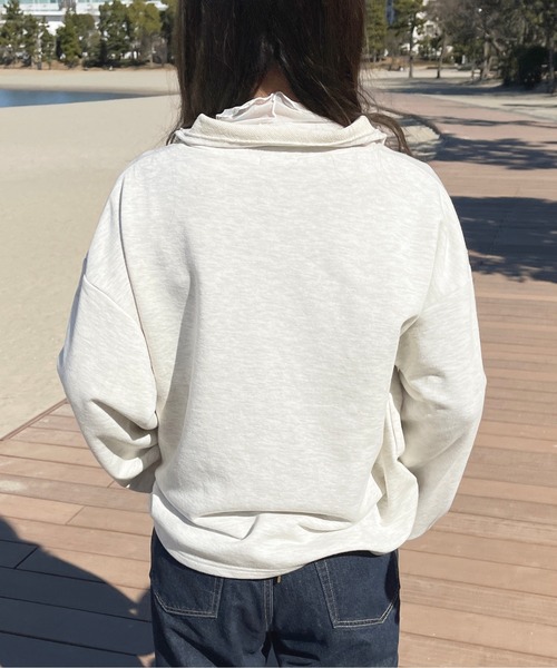 apres jour(アプレジュール)の「ハーフジップスウェット【ZOZOTOWN限定アイテム】(スウェット・レディース・ナチュラル/アイボリー/オレンジ/ブラック・フリー/X-LARGE)」の20枚目の写真