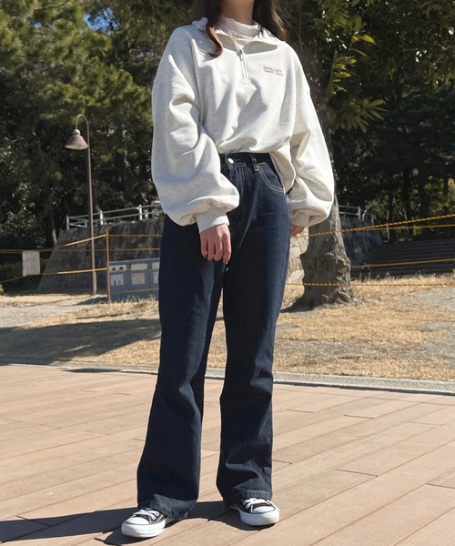 apres jour(アプレジュール)の「ハーフジップスウェット【ZOZOTOWN限定アイテム】(スウェット・レディース・ナチュラル/アイボリー/オレンジ/ブラック・フリー/X-LARGE)」の22枚目の写真