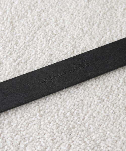 soe（ソーイ）の「soe Leather Belt（ベルト・メンズ・ブラック/ホワイト・5）」の8枚目の写真