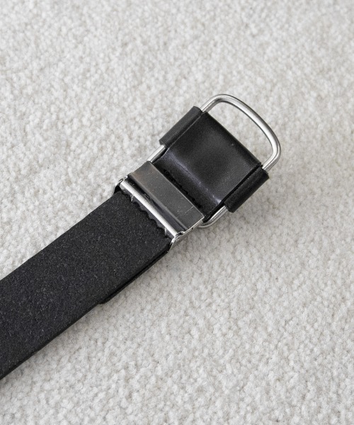 soe（ソーイ）の「soe Leather Belt（ベルト・メンズ・ブラック/ホワイト・5）」の7枚目の写真