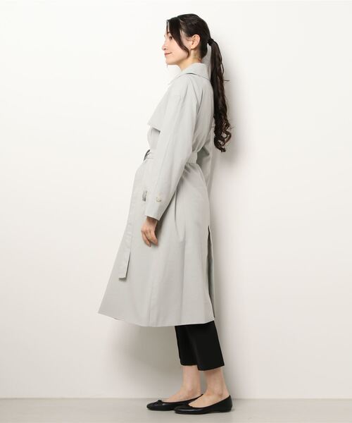 Te chichi（テチチ）の「オーバートレンチコート（トレンチコート・レディース・グレー/ネイビー/ミント・ﾌﾘ-）」の4枚目の写真