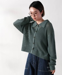 エリツキメッシュニットカーディガン