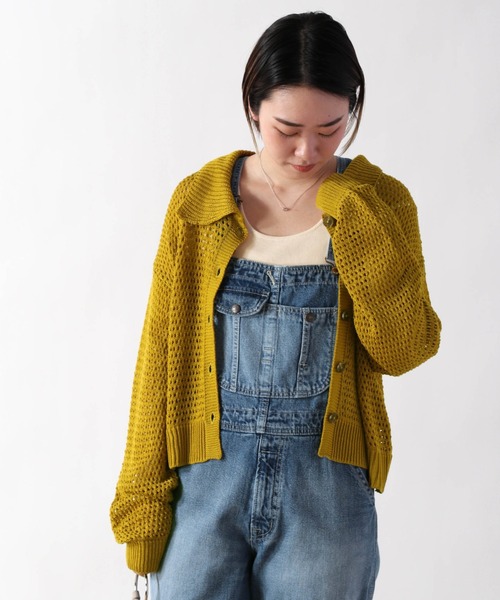 cepo(セポ)の「エリツキメッシュニットカーディガン(カーディガン/ボレロ・レディース・ブラック/イエロー/サックスブルー/ベージュ・M)」の17枚目の写真