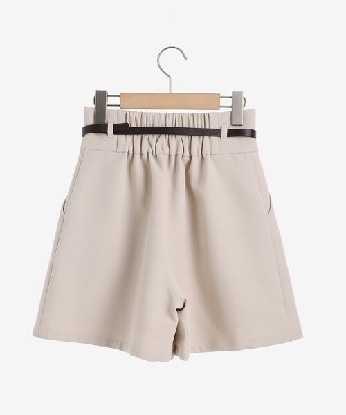 MAJESTIC LEGON（マジェスティックレゴン）の「ベルト付ハイウエストショートパンツ（その他パンツ・レディース・アイボリー/ピンク/ネイビー・MEDIUM）」の4枚目の写真