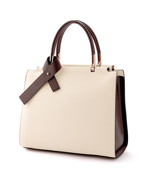 ゴエもん　スクエアバッグ（縦長版） バイカラーのスクエア2WAYバッグ（ショルダーバッグ）｜ANEMONE