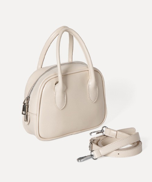 CORPUS TOKYO(コーパス トーキョー)の「ミニボストン型ショルダーバッグ(ショルダーバッグ・レディース・ホワイト/ブラック/ブラウン/ピンク/ブルー/グリーン・FREE)」の2枚目の写真