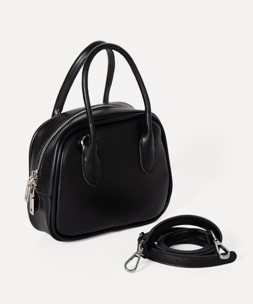 CORPUS TOKYO(コーパス トーキョー)の「ミニボストン型ショルダーバッグ(ショルダーバッグ・レディース・ホワイト/ブラック/ブラウン/ピンク/ブルー/グリーン・FREE)」の3枚目の写真