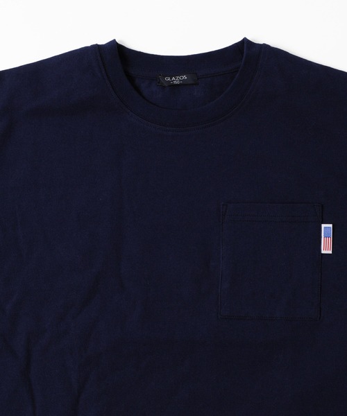 GLAZOS（グラソス）の「天竺・USAコットンドロップショルダー バックプリントＢＩＧロゴ長袖Ｔシャツ（Tシャツ/カットソー・キッズ・ホワイト/チャコールグレー/ネイビー・130cm/160cm/150cm/170cm/140cm）」の17枚目の写真