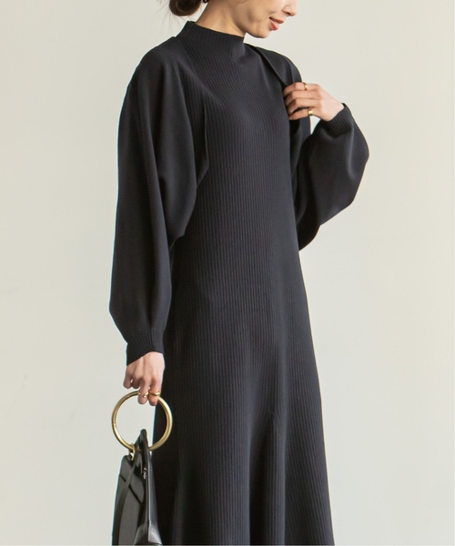 Noble(ノーブル)の「《追加》マーメイドリブニットワンピース 2(ワンピース・レディース・ネイビー/ベージュ・FREE)」の18枚目の写真