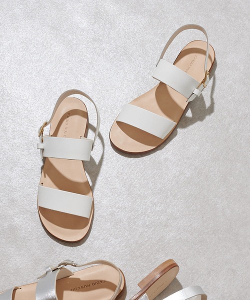 FABIO RUSCONI（ファビオルスコーニ）の「《FABIO RUSCONI》レザーサンダル（サンダル・レディース・ホワイト/シルバー・38/39/37/36/35）」の7枚目の写真