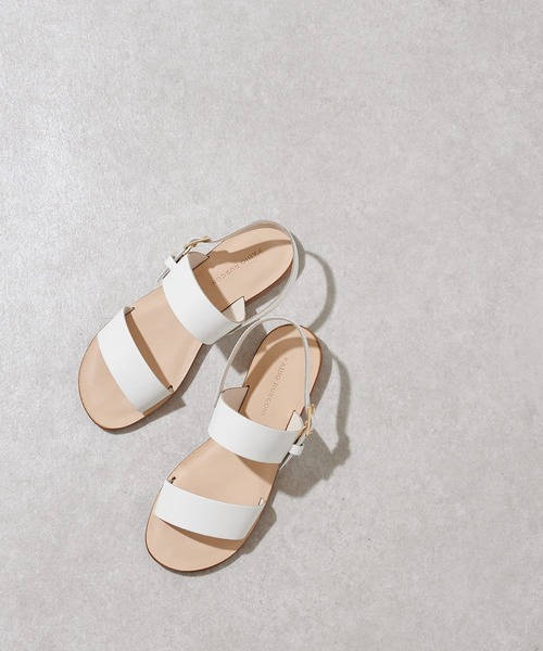 FABIO RUSCONI（ファビオルスコーニ）の「《FABIO RUSCONI》レザーサンダル（サンダル・レディース・ホワイト/シルバー・38/39/37/36/35）」の3枚目の写真