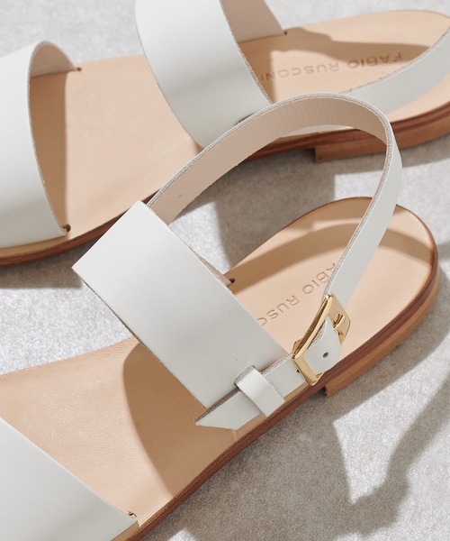 FABIO RUSCONI（ファビオルスコーニ）の「《FABIO RUSCONI》レザーサンダル（サンダル・レディース・ホワイト/シルバー・38/39/37/36/35）」の5枚目の写真