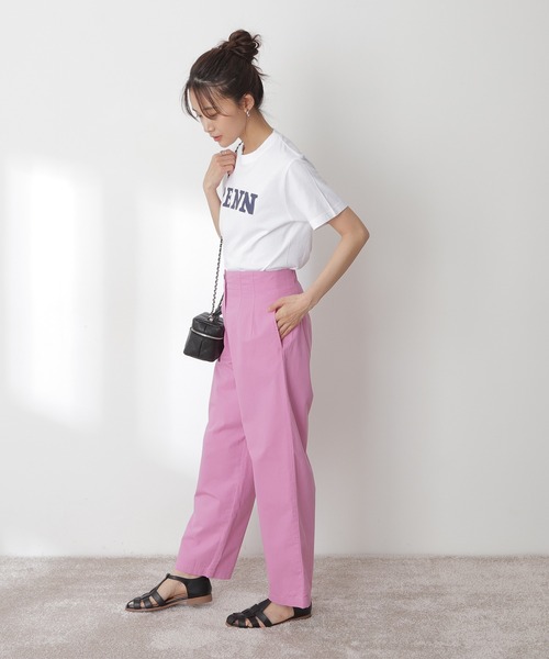 N.(N. Natural Beauty Basic)(エヌエヌナチュラルビューティーベーシック)の「PENNSYL VANIA Tシャツ(Tシャツ/カットソー・レディース・ホワイト・MEDIUM)」の4枚目の写真