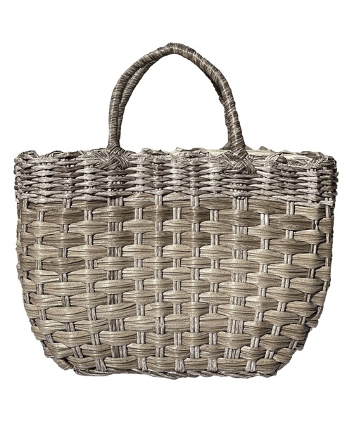 MAKE UP(メイクアップ)の「MAKE UP 軽量PEトートバックL/かごバッグ(巾着付)(トートバッグ・レディース・ダークブラウン/ベージュ/グレー/アイボリー・FREE)」の14枚目の写真