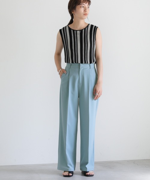 mokaおまとめ購入済み センタープレスカジュアルストレートパンツ（スラックス）｜select