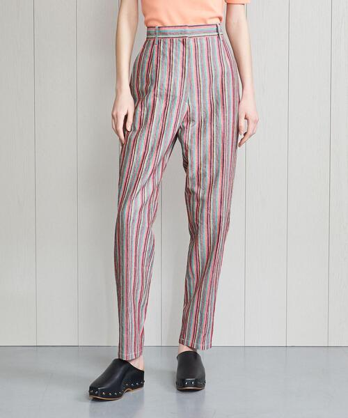 <H>MULTI STRIPE CURVE PANTS/パンツ <H>MULTI STRIPE CURVE PANTS/パンツ