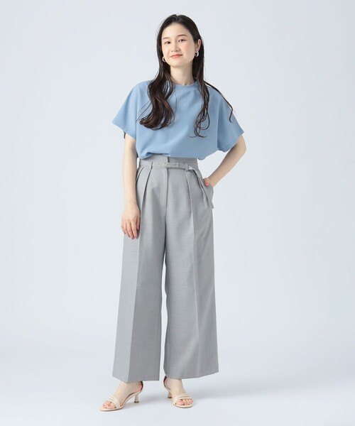 BEAMS HEART（ビームスハート）の「バックラッフル プルオーバー（Tシャツ/カットソー・レディース・ブラウン/ブラック/オフホワイト/サックスブルー・FREE）」の11枚目の写真