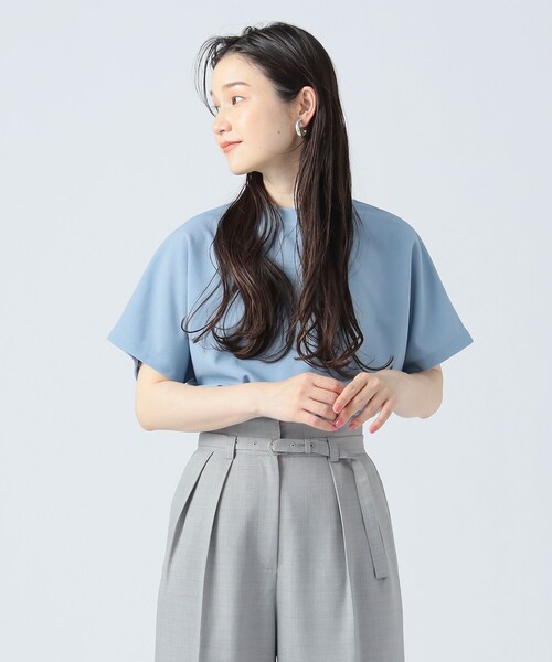 BEAMS HEART（ビームスハート）の「バックラッフル プルオーバー（Tシャツ/カットソー・レディース・ブラウン/ブラック/オフホワイト/サックスブルー・FREE）」の9枚目の写真