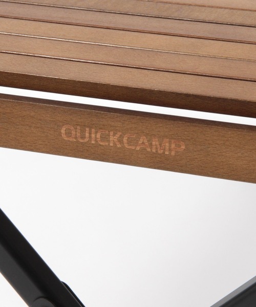 BAYFLOW(ベイフロー)の「【QUICKCAMP(クイックキャンプ)】X脚 ウッドロールローテーブル 90×60(アウトドアグッズ・レディース・ブラウン・0)」の7枚目の写真