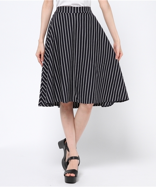 WEGO(ウィゴー)の「WEGO/ミディ丈サーキュラースカート(スカート・レディース・ブラック/ブルー系その他/レッド/ホワイト系その他・FREE)」の14枚目の写真