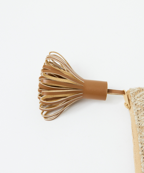 qualite（カリテ）の「【大人のクリアバッグ】PVCトート(ジュートポーチ付き)/A4トートバッグ/プールバッグ/海（トートバッグ・レディース・クリア/ベージュ/ブラック・フリー）」の11枚目の写真