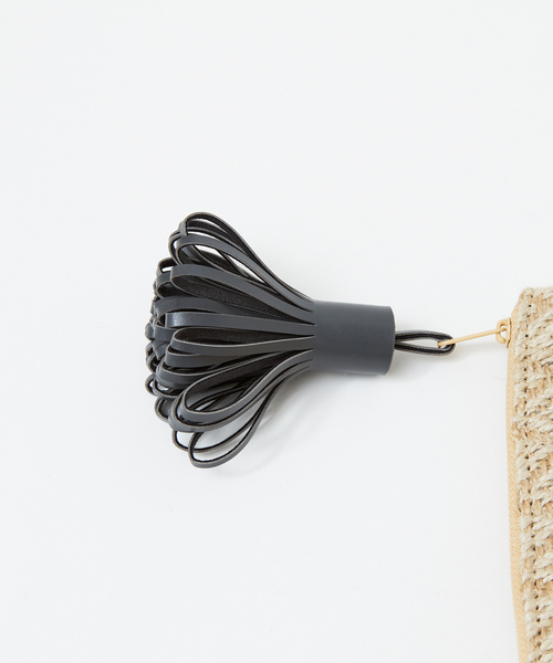 qualite（カリテ）の「【大人のクリアバッグ】PVCトート(ジュートポーチ付き)/A4トートバッグ/プールバッグ/海（トートバッグ・レディース・クリア/ベージュ/ブラック・フリー）」の9枚目の写真