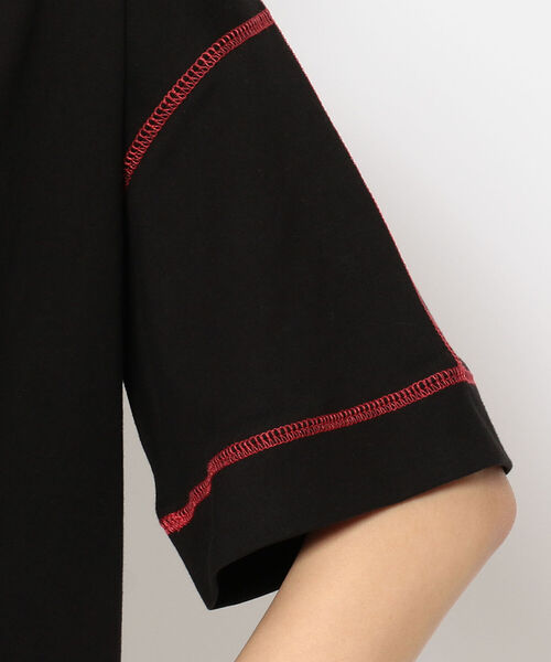 AVIREX（アヴィレックス）の「【直営店限定】ステッチ カラー  Tシャツ/STITCH COLOR T-SHIRT（Tシャツ/カットソー・レディース・オートミール/グリーン/ブラック・FREE）」の5枚目の写真