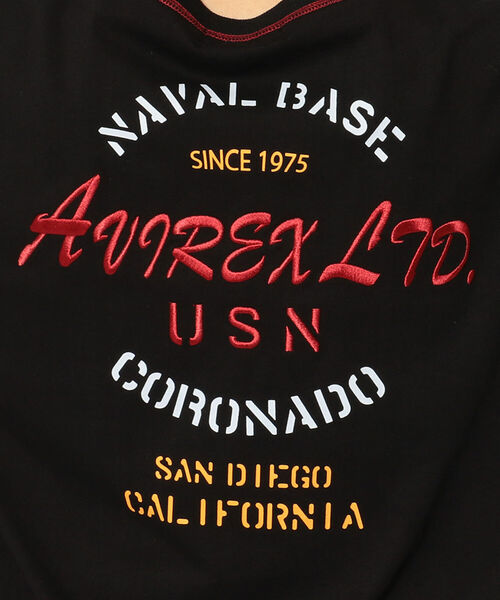 AVIREX（アヴィレックス）の「【直営店限定】ステッチ カラー  Tシャツ/STITCH COLOR T-SHIRT（Tシャツ/カットソー・レディース・オートミール/グリーン/ブラック・FREE）」の11枚目の写真