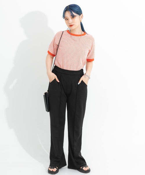 nemne store(ネンネストア)の「ポンチフレアパンツ(その他パンツ・レディース・ブラック/レッド/ブルー/アイボリー・SMALL/MEDIUM)」の6枚目の写真