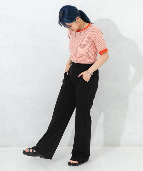 nemne store(ネンネストア)の「ポンチフレアパンツ(その他パンツ・レディース・ブラック/レッド/ブルー/アイボリー・SMALL/MEDIUM)」の9枚目の写真