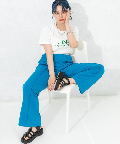 nemne store(ネンネストア)の「ポンチフレアパンツ(その他パンツ・レディース・ブラック/レッド/ブルー/アイボリー・SMALL/MEDIUM)」の16枚目の写真