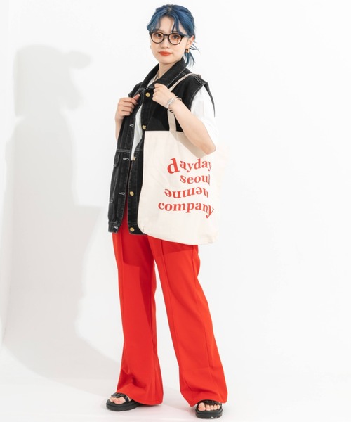 nemne store(ネンネストア)の「ポンチフレアパンツ(その他パンツ・レディース・ブラック/レッド/ブルー/アイボリー・SMALL/MEDIUM)」の20枚目の写真