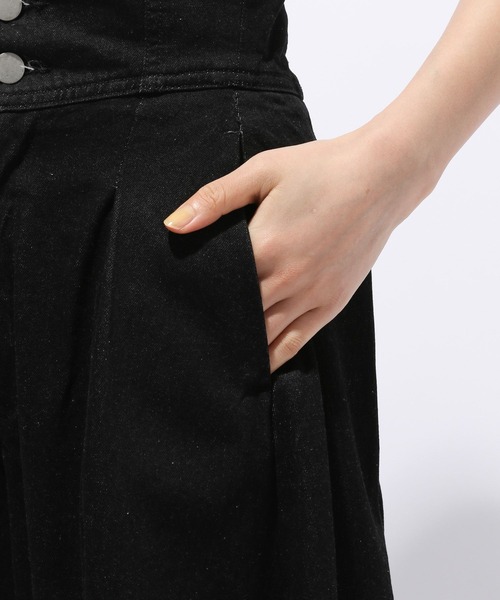 HARE（ハレ）の「ハイウエストワイドデニムパンツ(HARE)（デニム