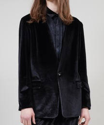 GalaabenD | ベロア リラックスフィット ノーカラージャケット(ノーカラージャケット)