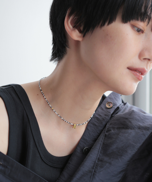 セール】SLOBE IENA beads ロゴネックレス（ネックレス）｜SLOBE IENA