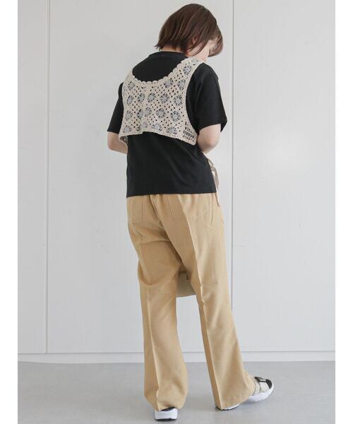 ehka sopo（エヘカソポ）の「グラフチェック裾フレアパンツ（その他パンツ・レディース・ブラック/イエロー/ブルー・ﾌﾘ-）」の13枚目の写真