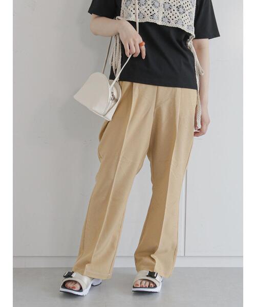 ehka sopo（エヘカソポ）の「グラフチェック裾フレアパンツ（その他パンツ・レディース・ブラック/イエロー/ブルー・ﾌﾘ-）」の14枚目の写真