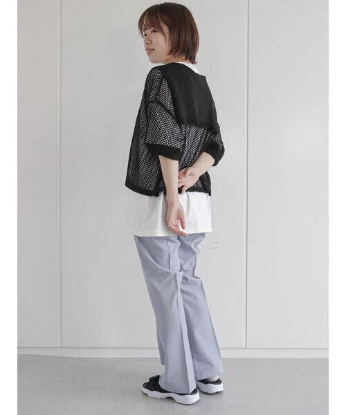 ehka sopo（エヘカソポ）の「グラフチェック裾フレアパンツ（その他パンツ・レディース・ブラック/イエロー/ブルー・ﾌﾘ-）」の20枚目の写真