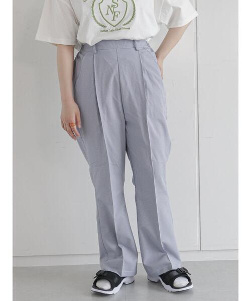 ehka sopo（エヘカソポ）の「グラフチェック裾フレアパンツ（その他パンツ・レディース・ブラック/イエロー/ブルー・ﾌﾘ-）」の22枚目の写真