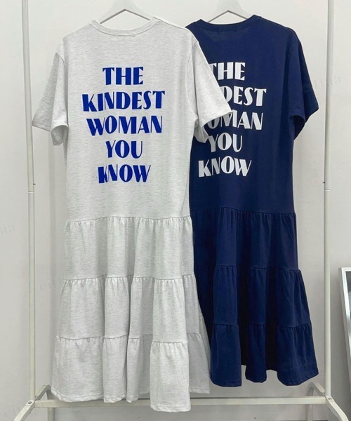 Dalfwin（ダールフィン）の「WOMANティアードロング丈ワンピース（ワンピース・レディース・グレー系その他/ネイビー/ブラック系その他2/グレー系その他2・FREE）」の12枚目の写真